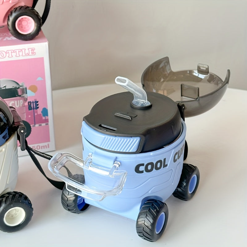 A New Type Of Cartoon Four-wheel Water Bottle