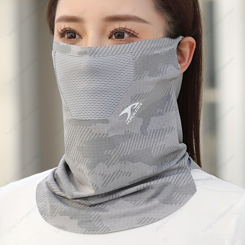 Summer Outdoor Ice Sliky Fiber Fabric Neck Gaiter