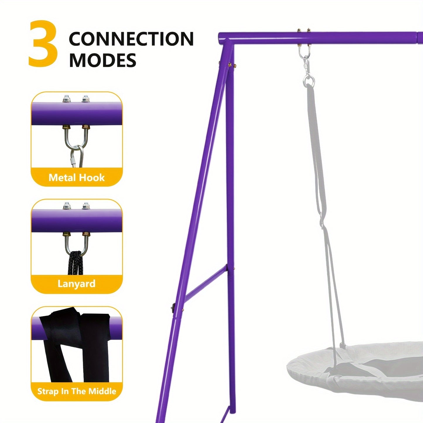 Swing Stand for Porch Outdoor Heavy Duty Swing Frame