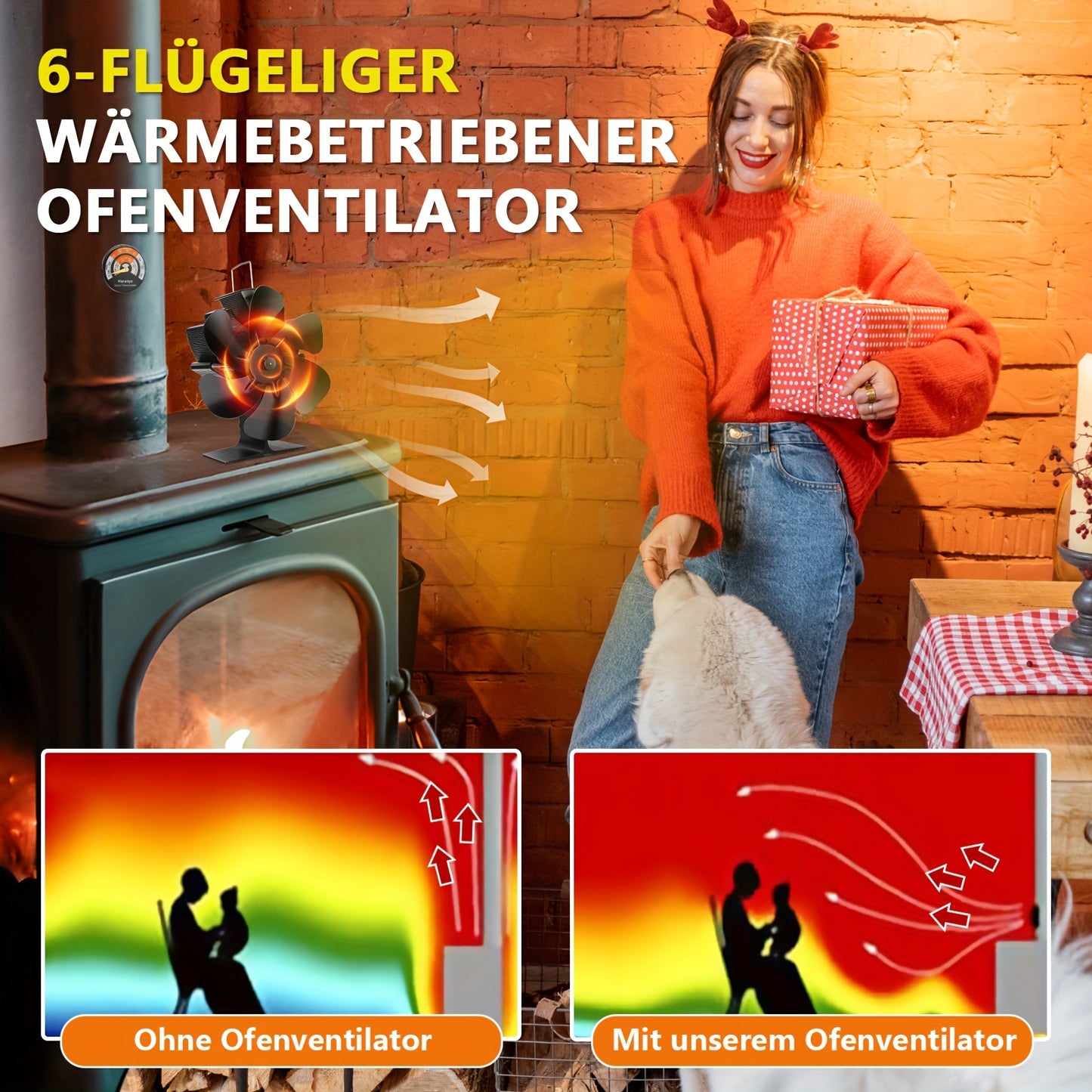 Fireplace fan