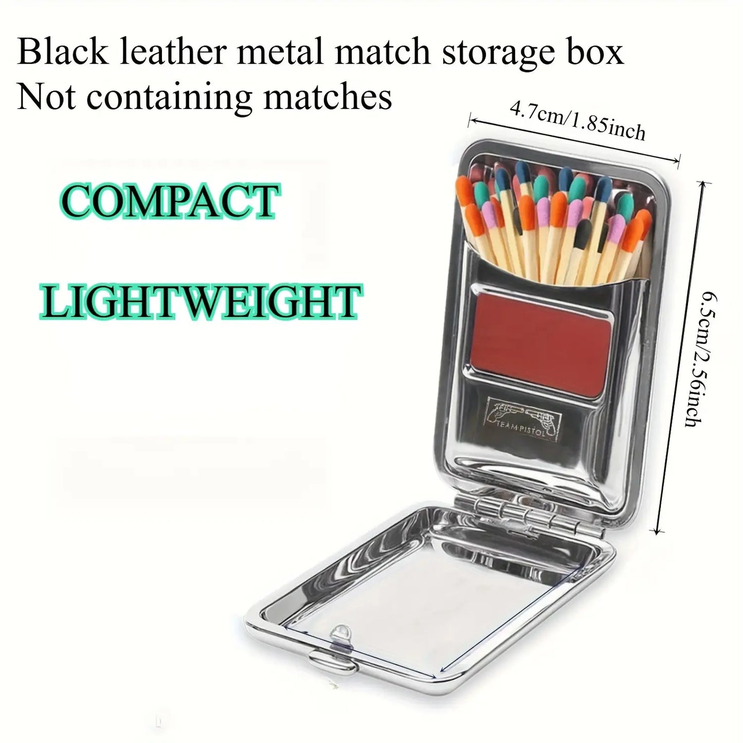 Black Metal Matchbox