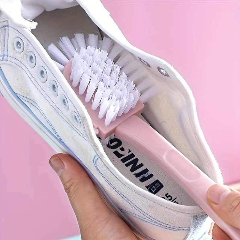 5-Sided Shoe Brush with Double-Sided Circular Cleaning