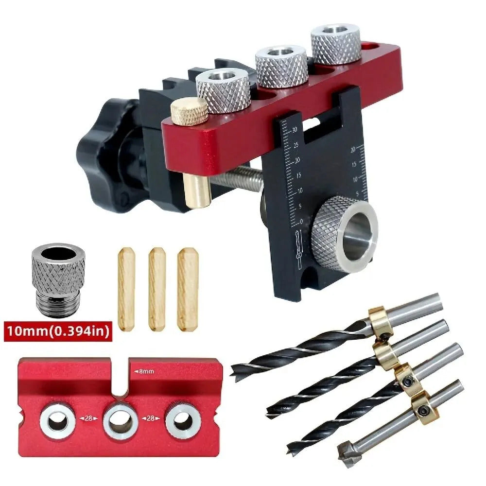 Woodworking 3 In 1 Dowelling Jig Universal Dowel Cam Jig