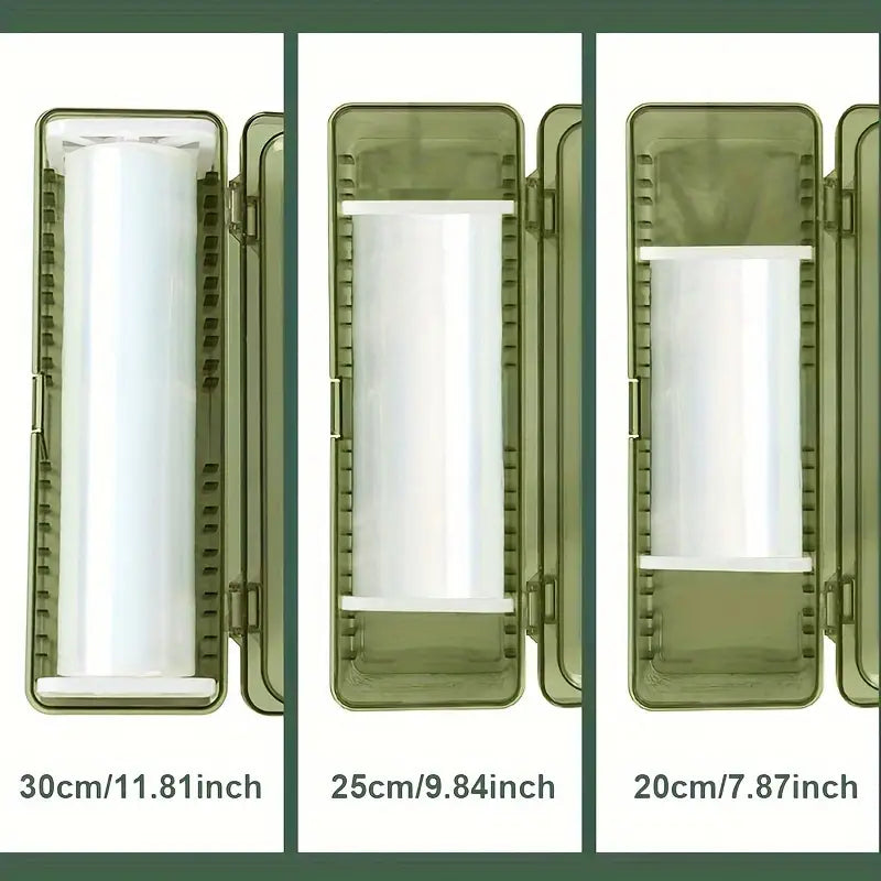 Upgraded Thick Cling Film Dispenser with Suction Base