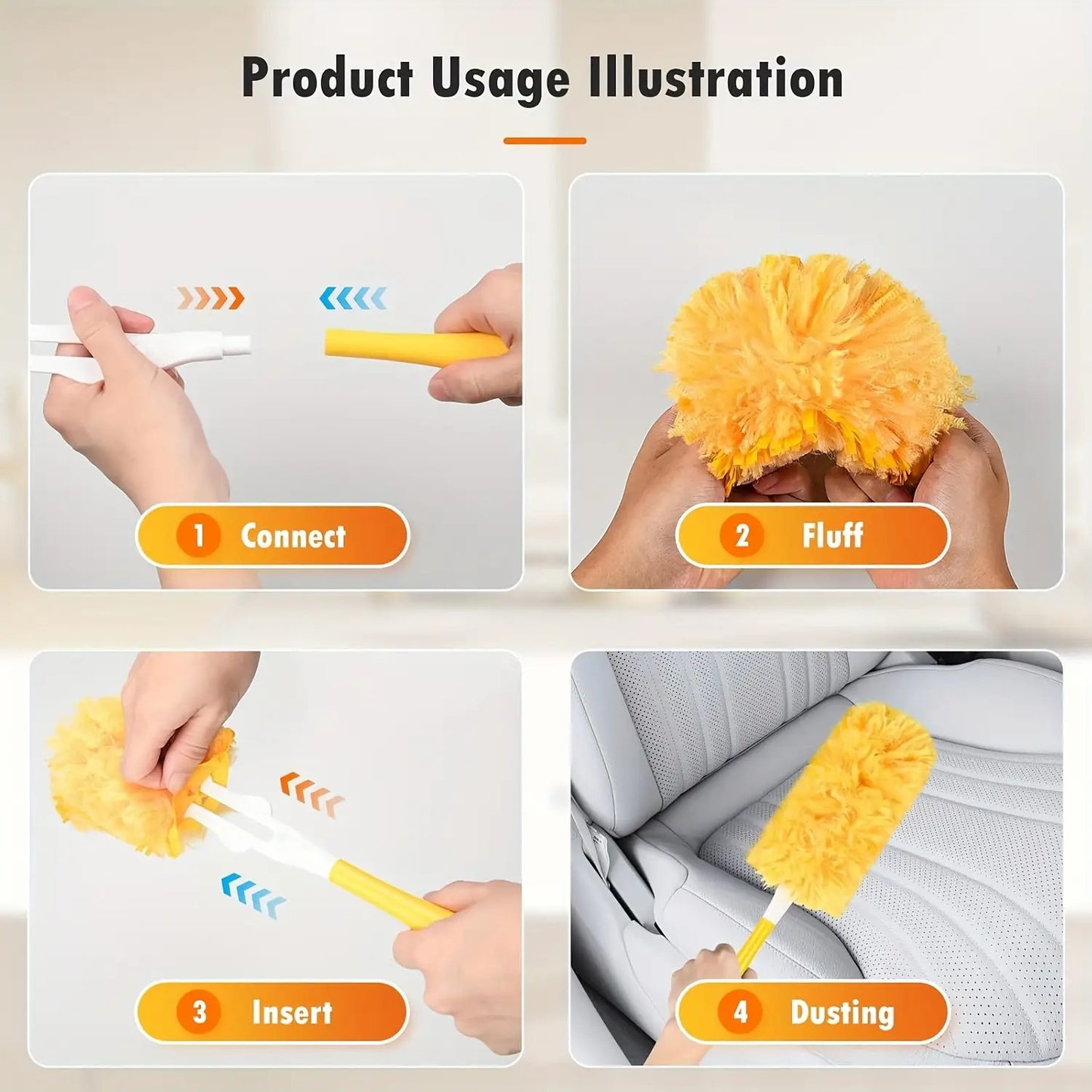 360 Duster Refills Compatible with Various Duster Handle
