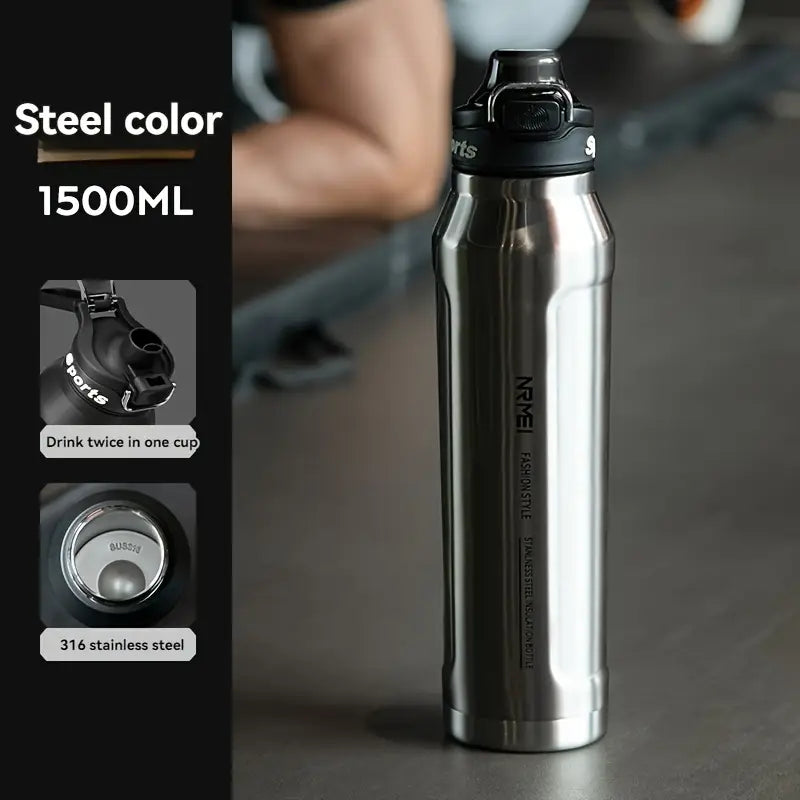 stainless steel preservation outdoor sports water bottle