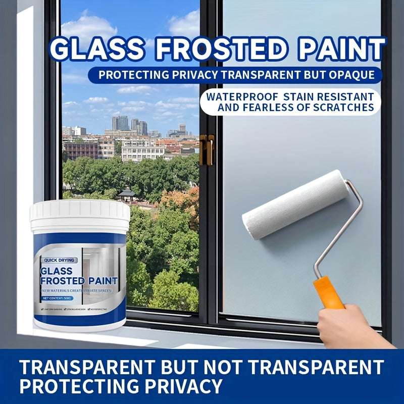 500g Matte Frosted Glass Paint - Waterproof, Privacy-Proof