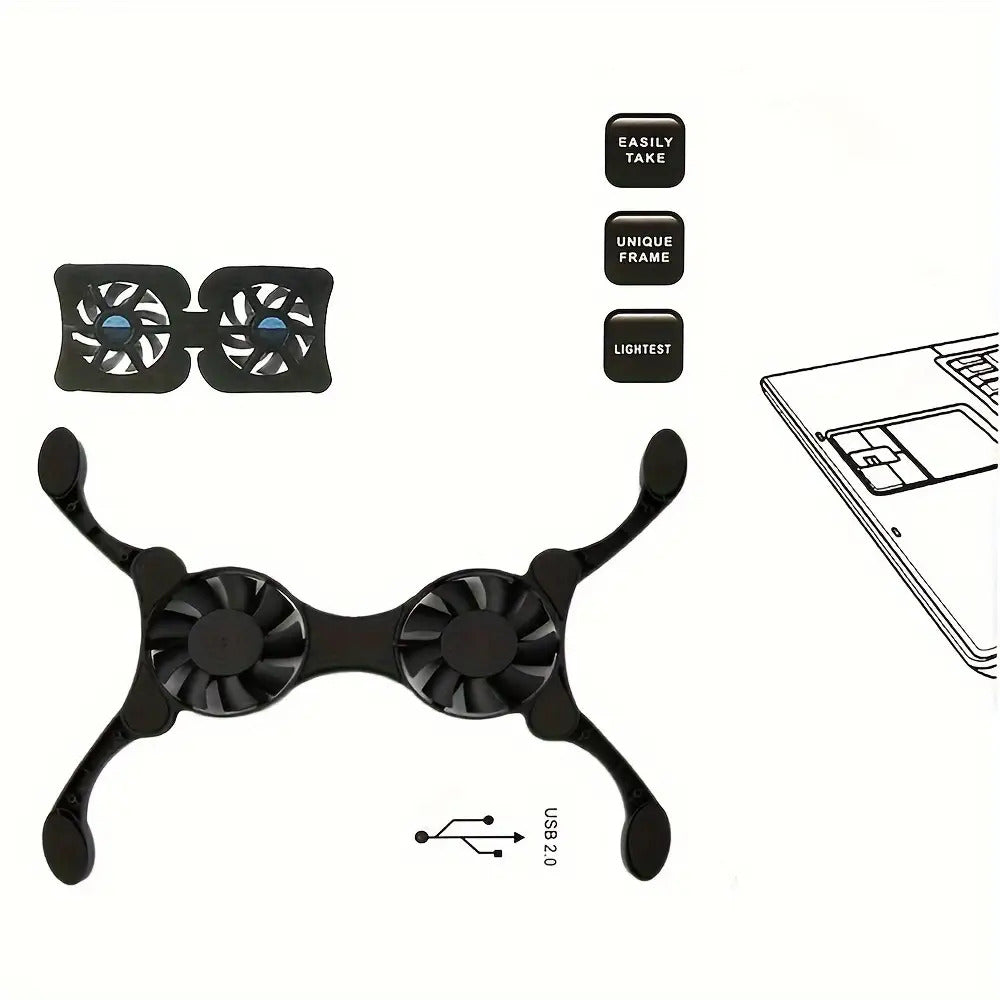 Foldable Notebook Cooling Pad Radiator