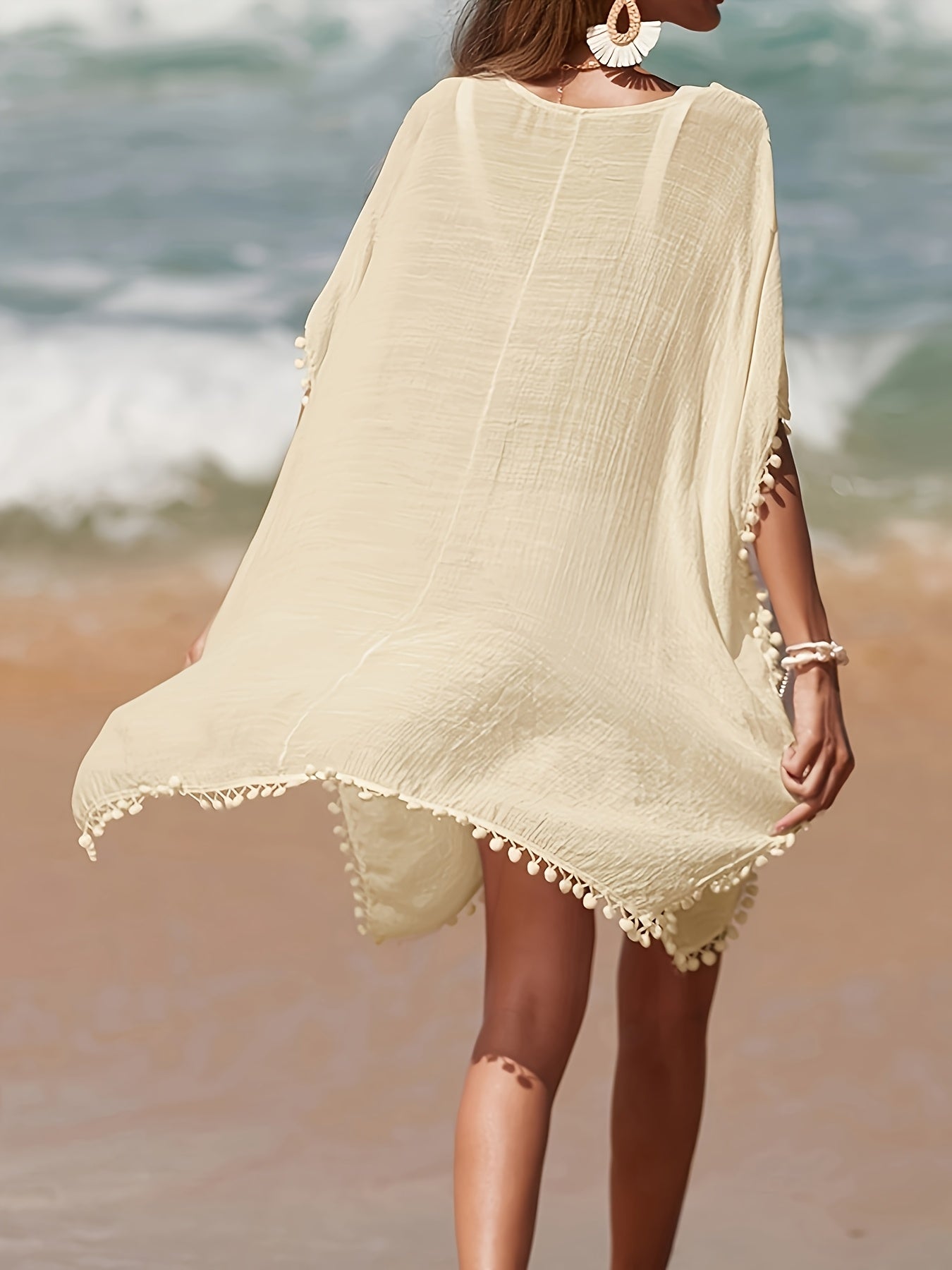 Sunscreen Medium Long Sexy Beach Smock