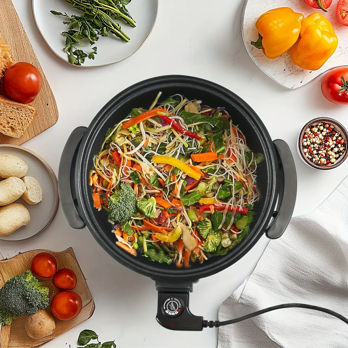 Multifunctional electric hot pot