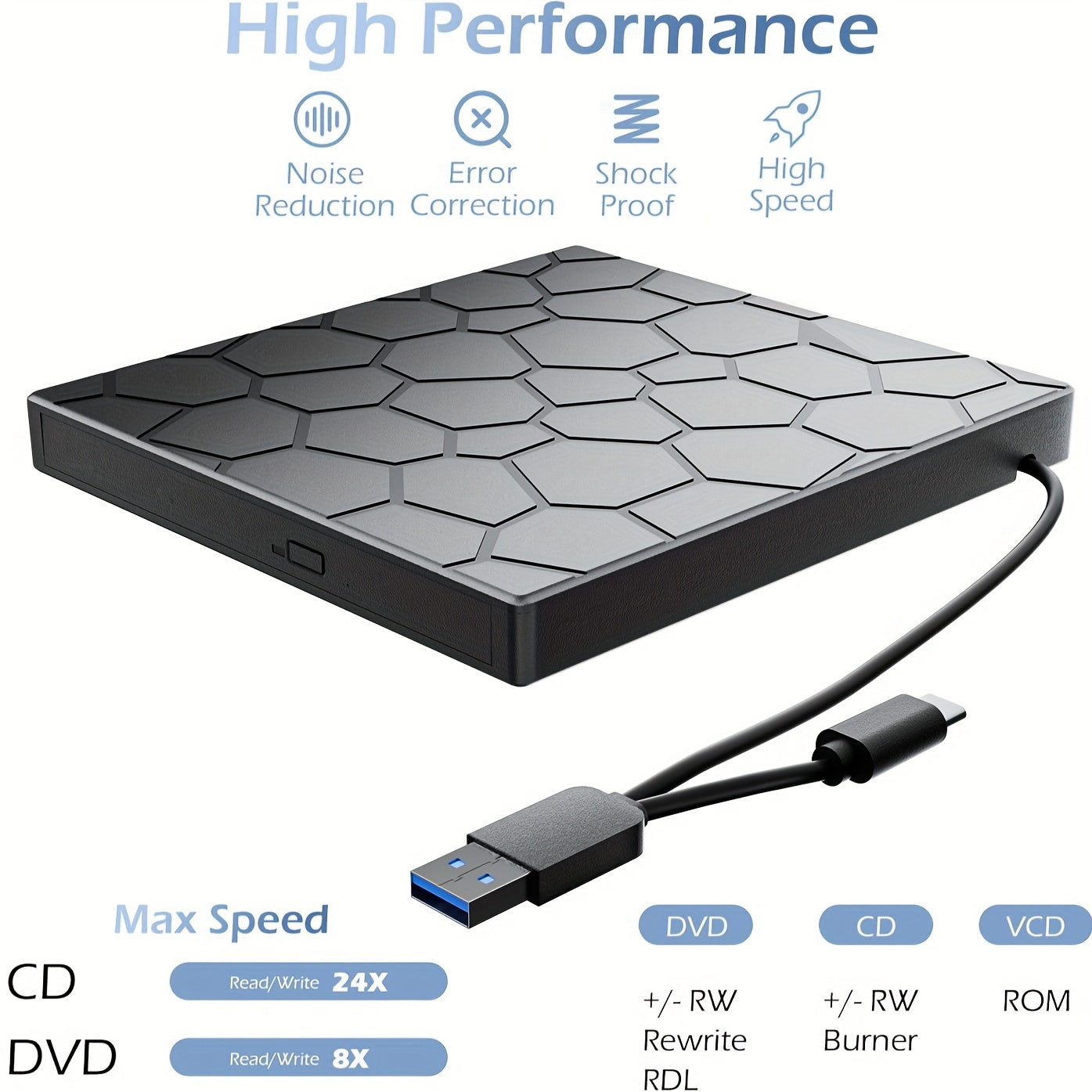 Ultra-thin portable optical drive