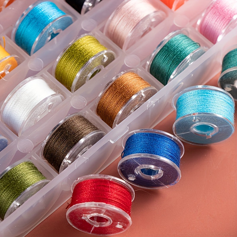 25pcs set of multi-color sewing thread with spool