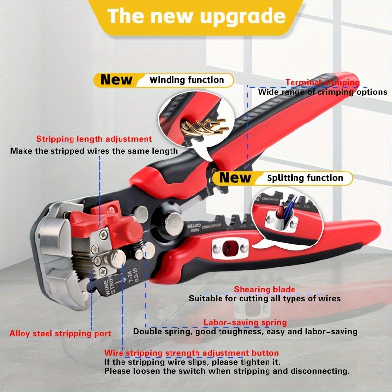 1-Pack Electrician Special Automatic Wire Stripper