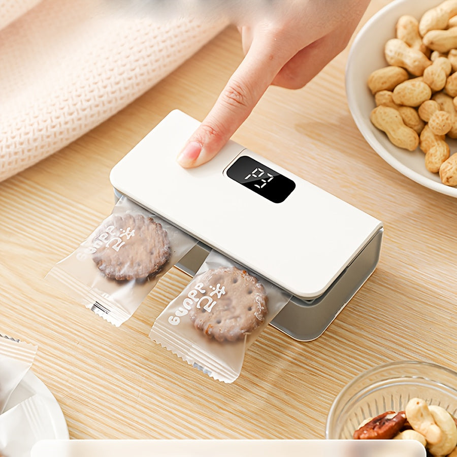 1pc Portable USB Rechargeable Food Sealer