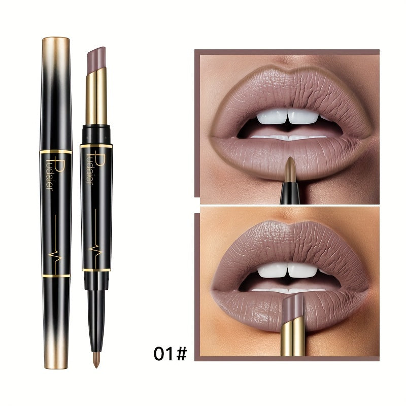 15 Color 2-In-1 Double-Ended Lipstick & Lip Liner