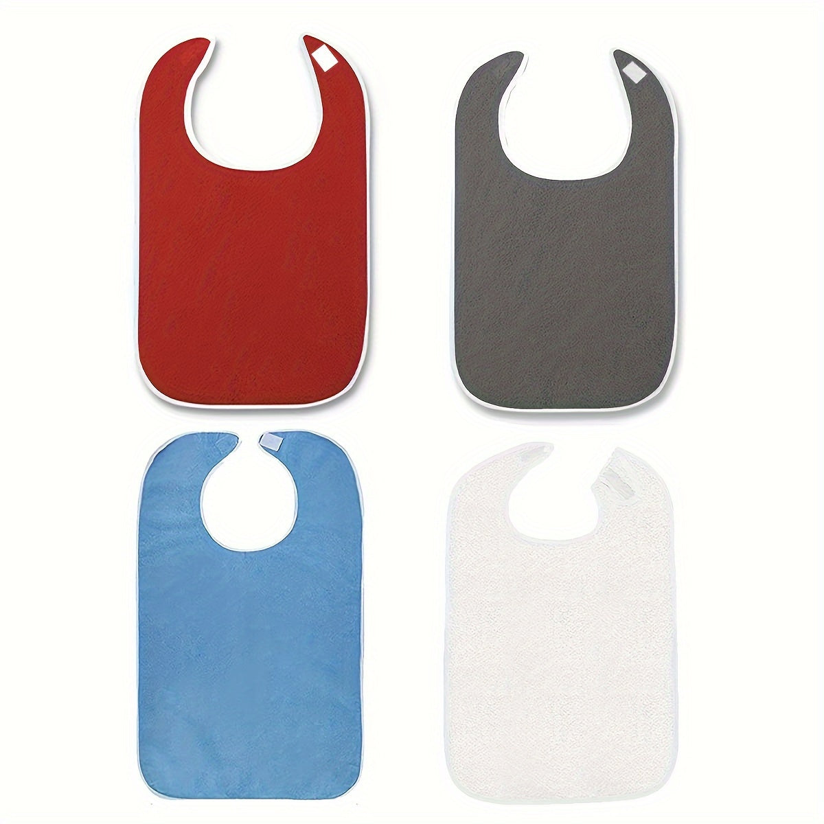 4-Pack Adult Bibs for Eating
