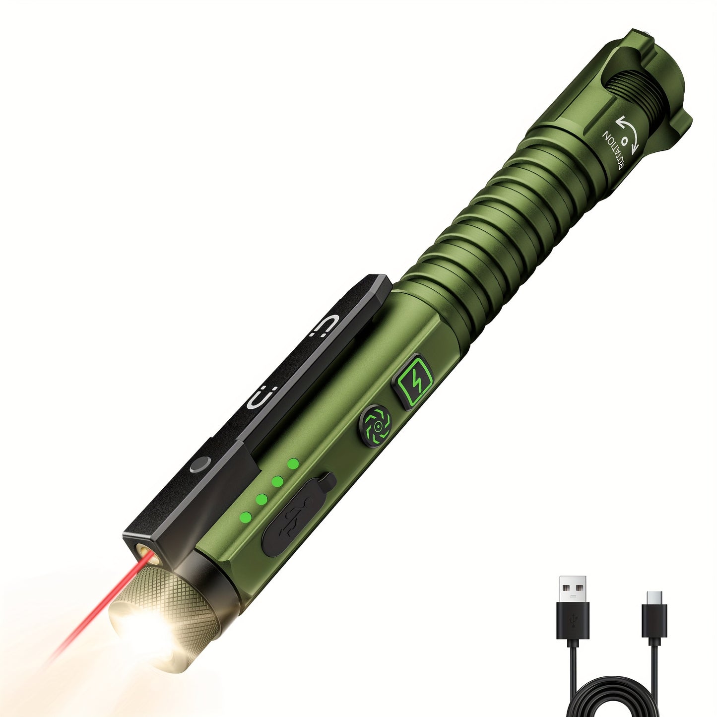 EDC Flashlight 600LM Rechargeable Pocket Flashlight