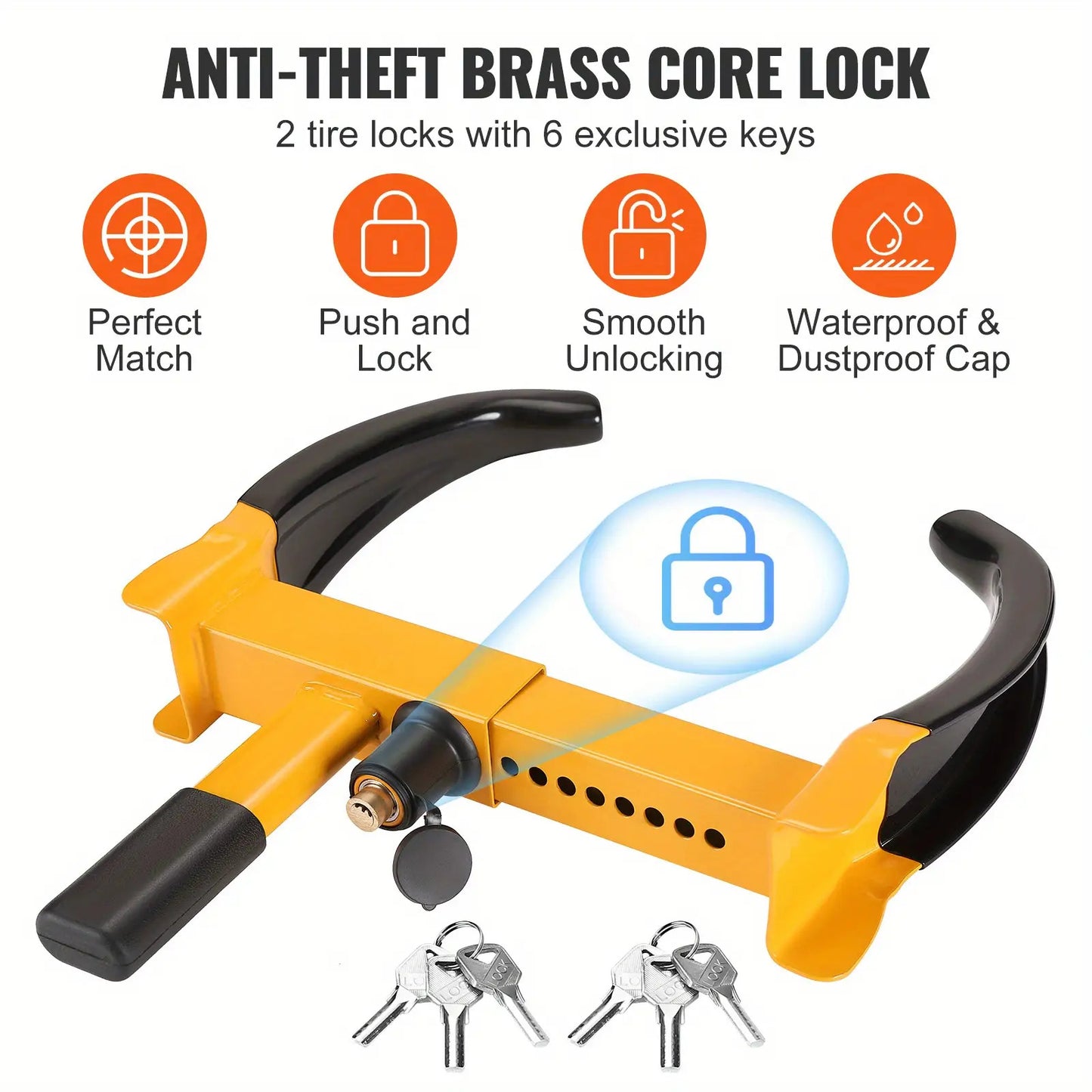 2 Set Universal Wheel Clamp