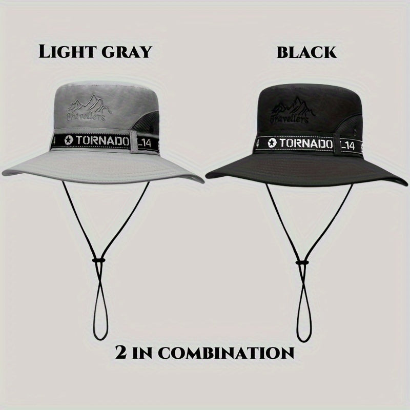 Stylish Men's wide-brim hat