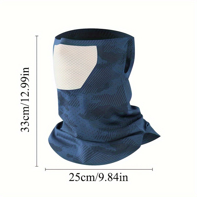 Summer Outdoor Ice Sliky Fiber Fabric Neck Gaiter