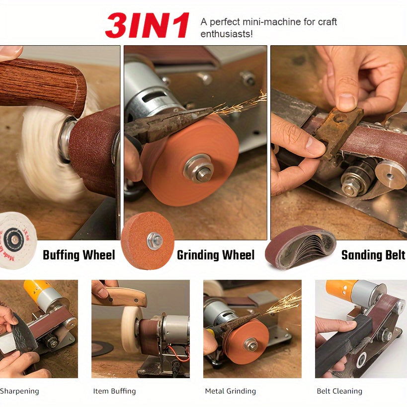7-Speed Adjustable Electric Knife Sharpener & Belt Sander