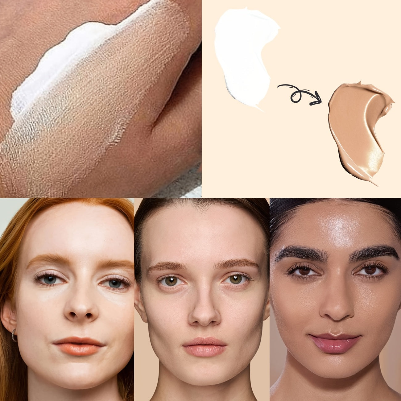 Long-Lasting Matte Finish Color Changing Liquid Foundation