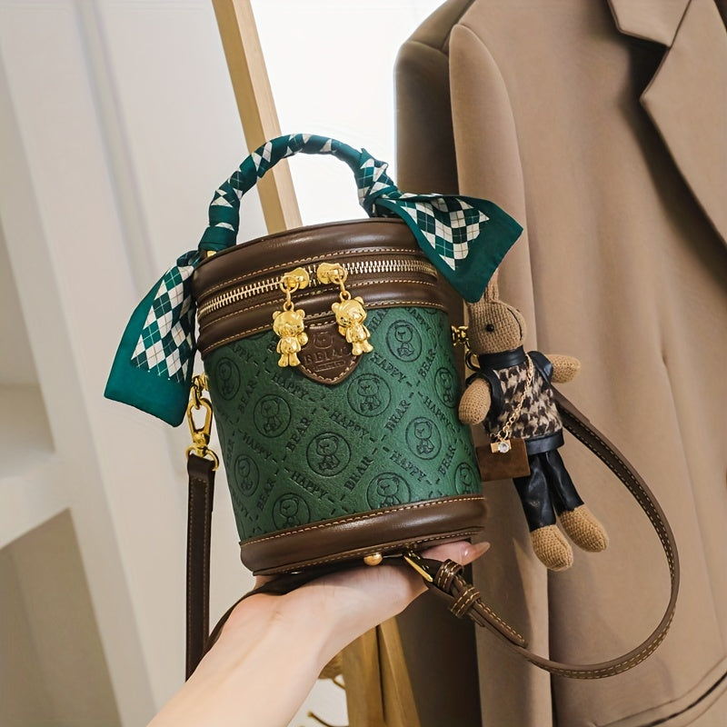 Mini Bear Cylinder Handbag