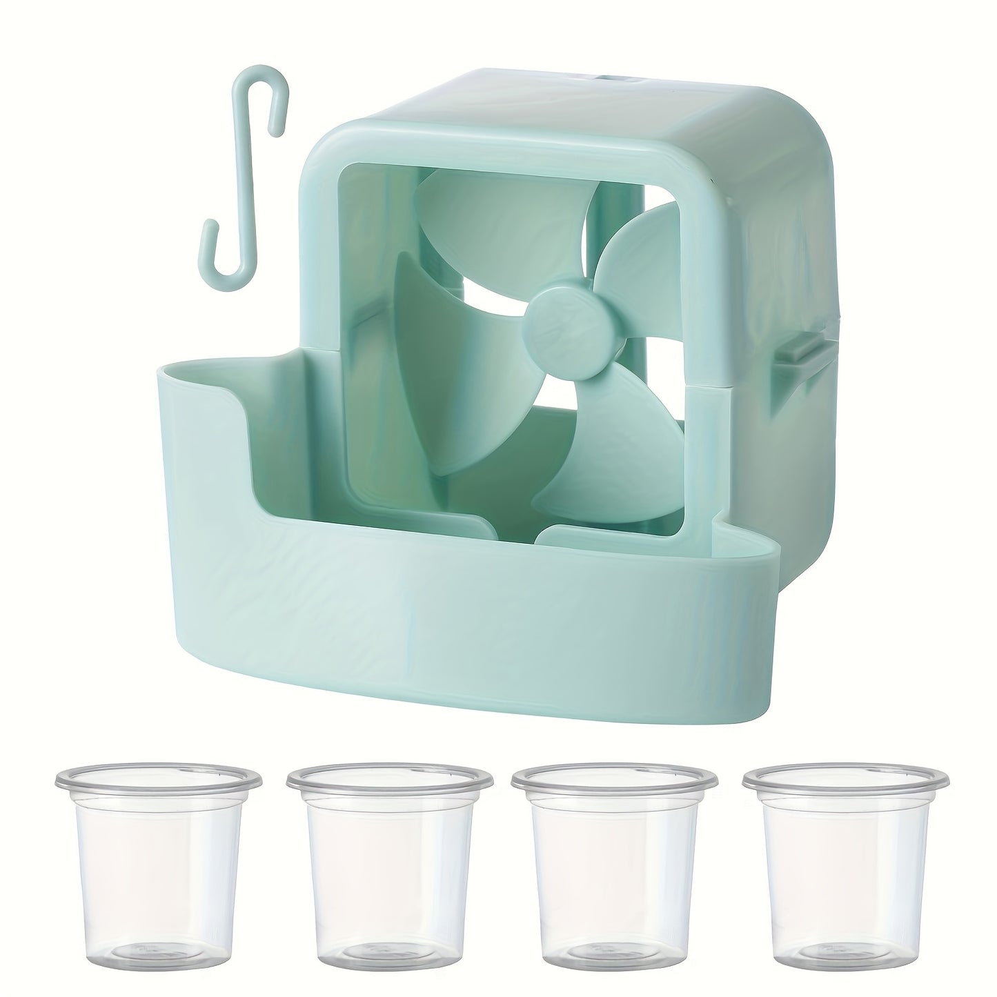 Household Floor Standing and Desktop Fan, Quick Cooling with Ice