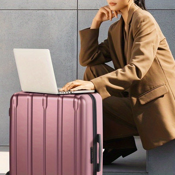 Suitcase Vertical Stripes Trolley Case 24In