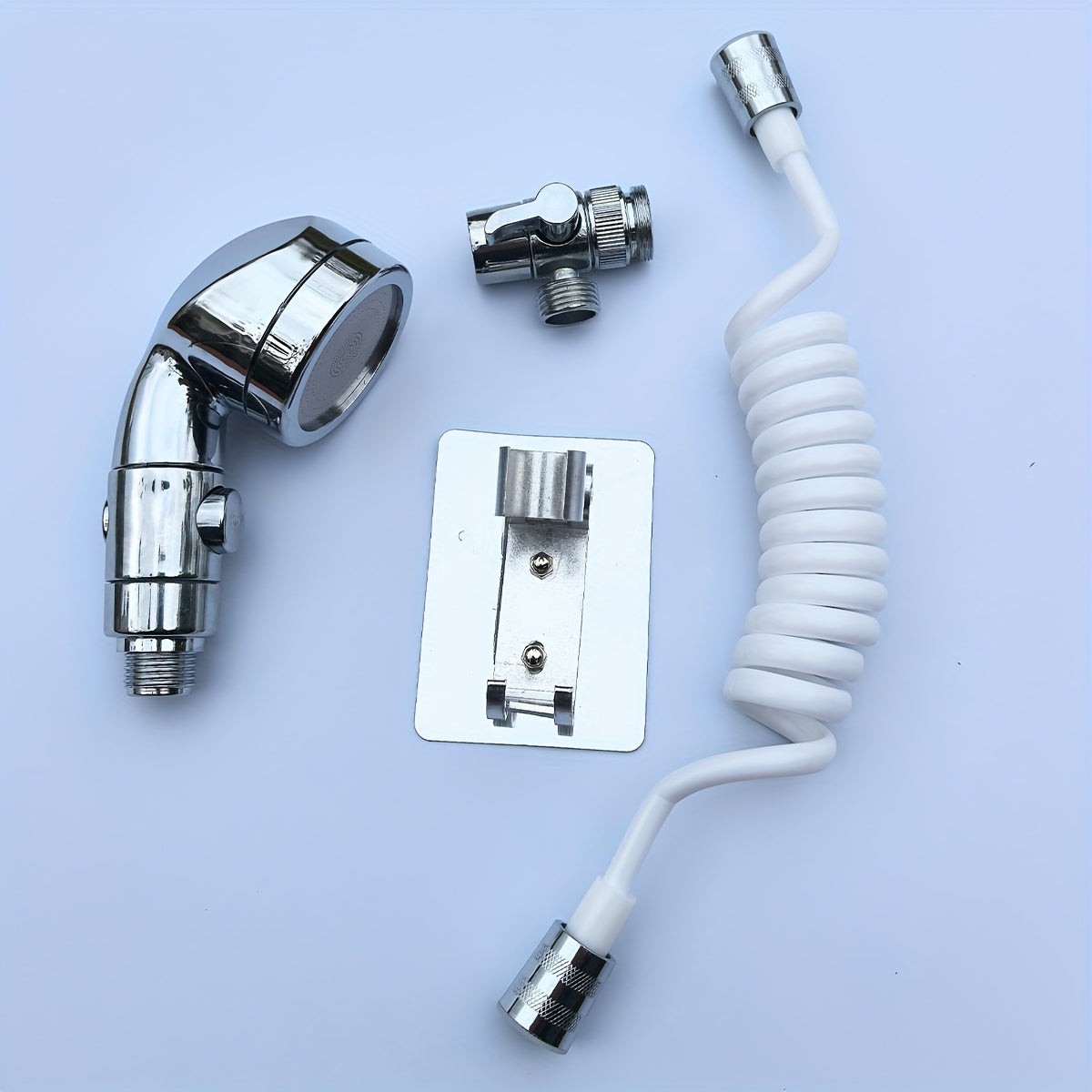 1 Set Stainless Steel Adjustable Bathroom Sink Faucet Sprayer Kit