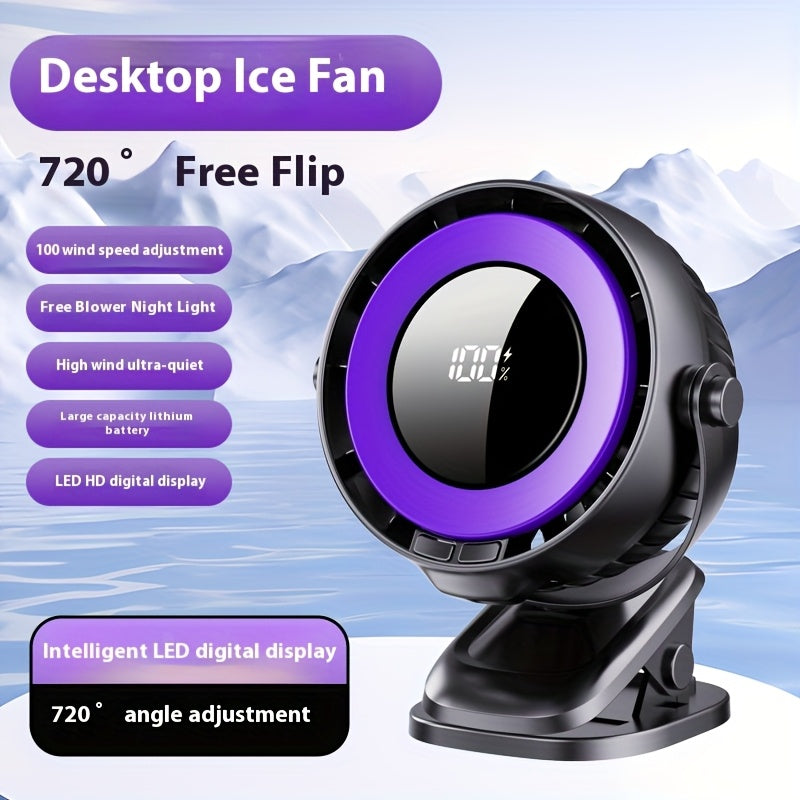 Ultra-Quiet Portable Clip-On Fan