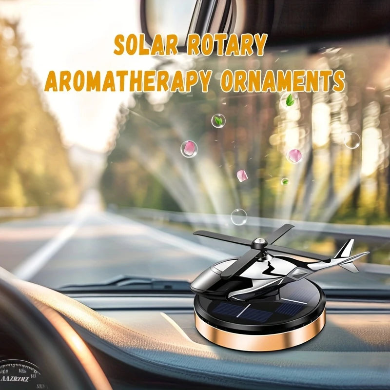 Solar-Powered 360° Rotating Car Aromatherapy Diffuser