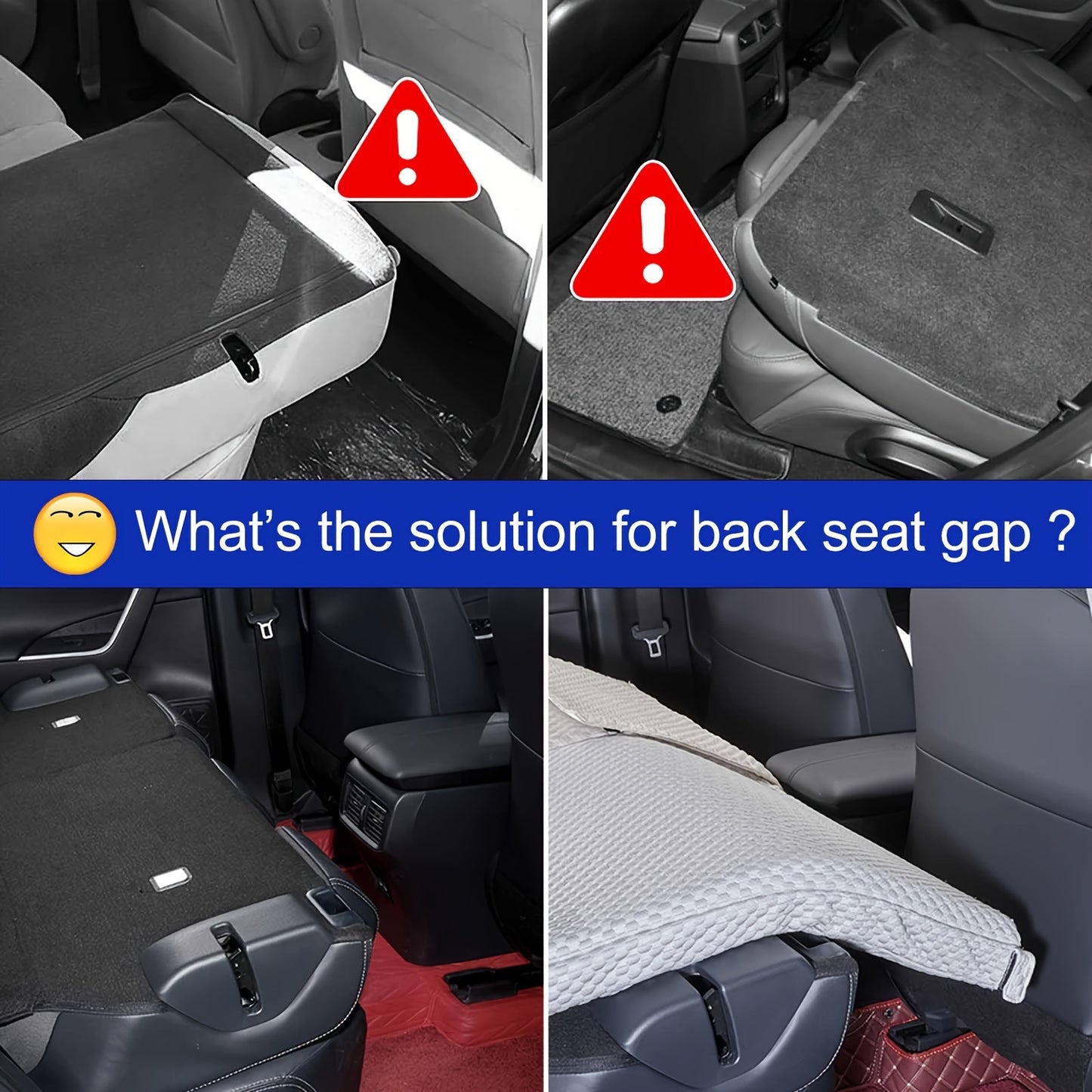 Heavy-Duty Car Back Seat Mattress Extension Plate - SUV Mattress Pad