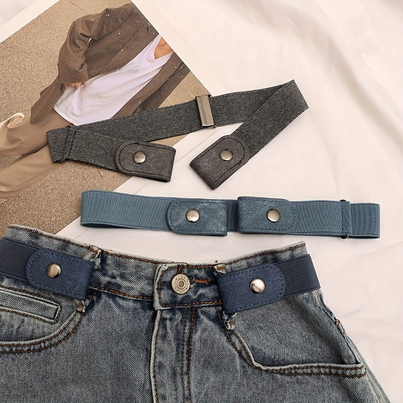 Women's Elastic Waist Belt - Adjustable Waistband Pants