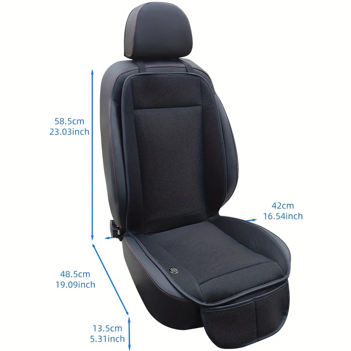 3-Second Rapid Cooling Car Seat Cushion with 360° Turbo Fan