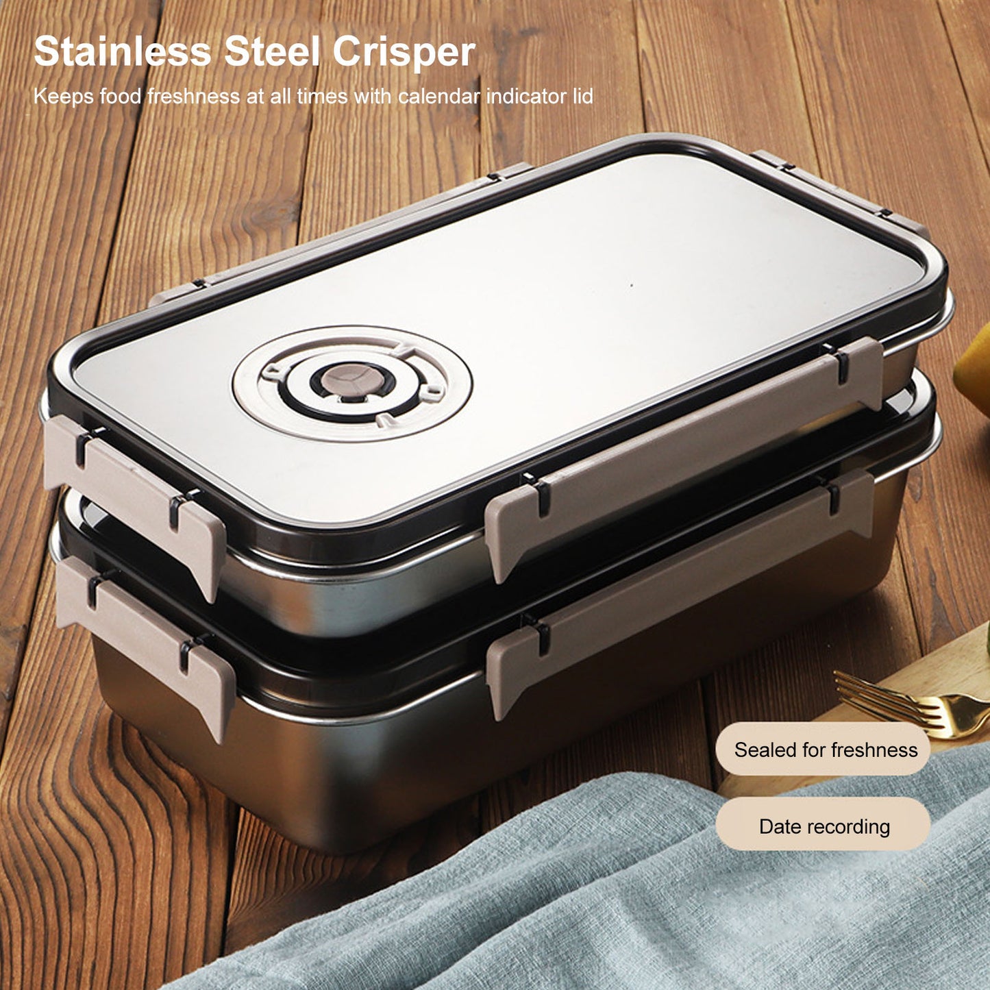 Stainless Steel Airtight Storage Containers 3-Pack