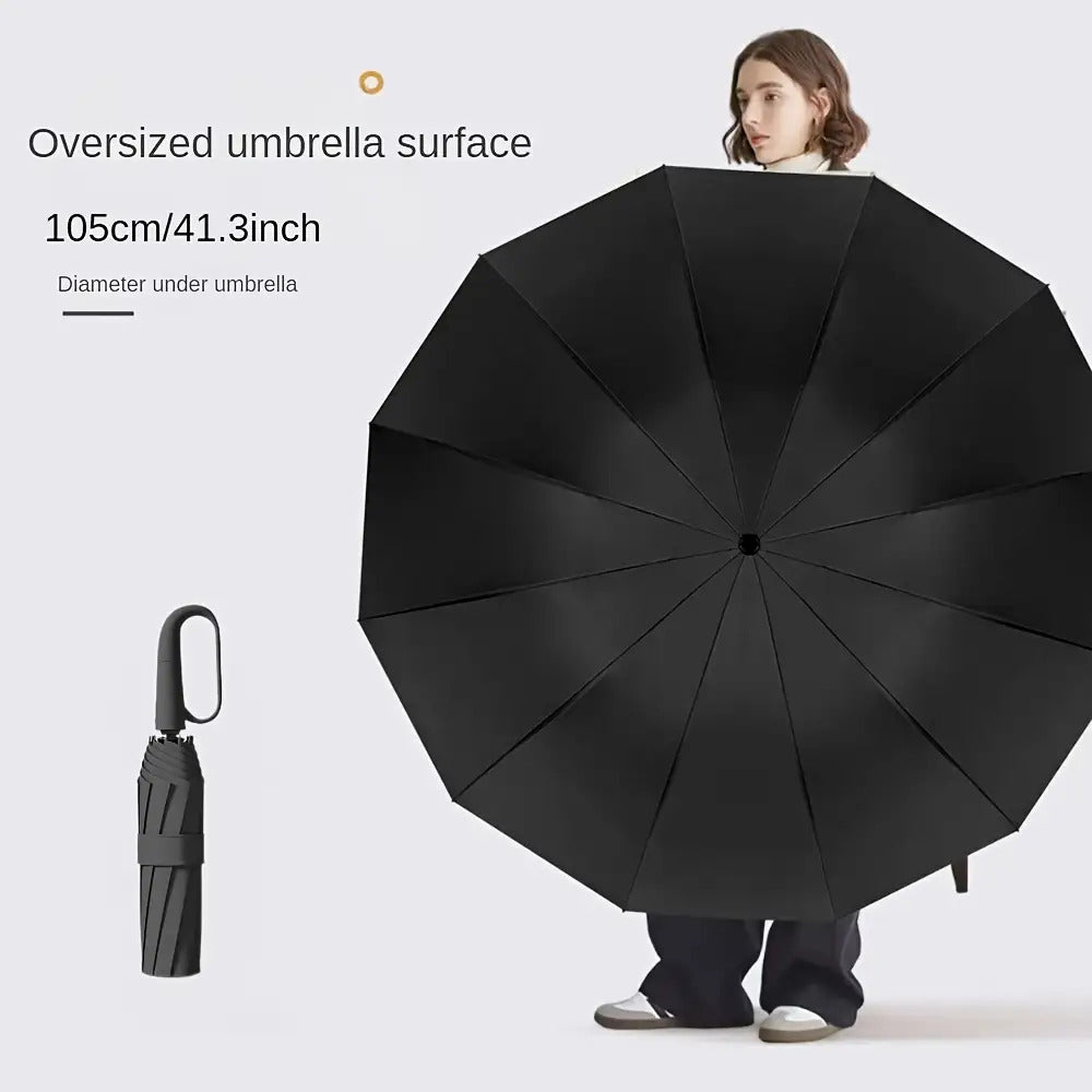 Automatic Umbrella with 10-Rib Windproof Design