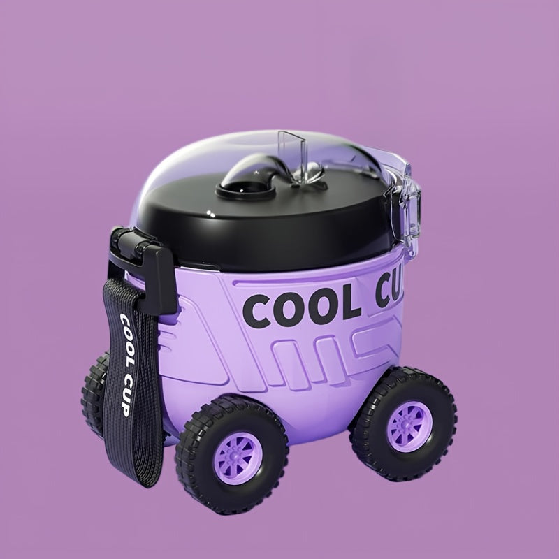 A New Type Of Cartoon Four-wheel Water Bottle
