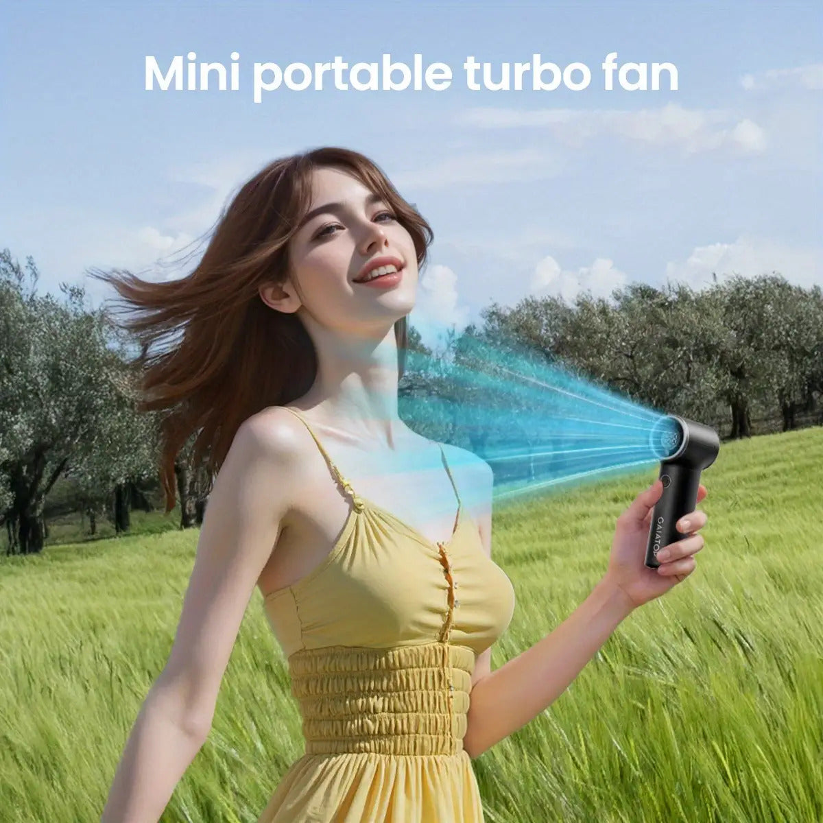 High-speed handheld super mini portable fan