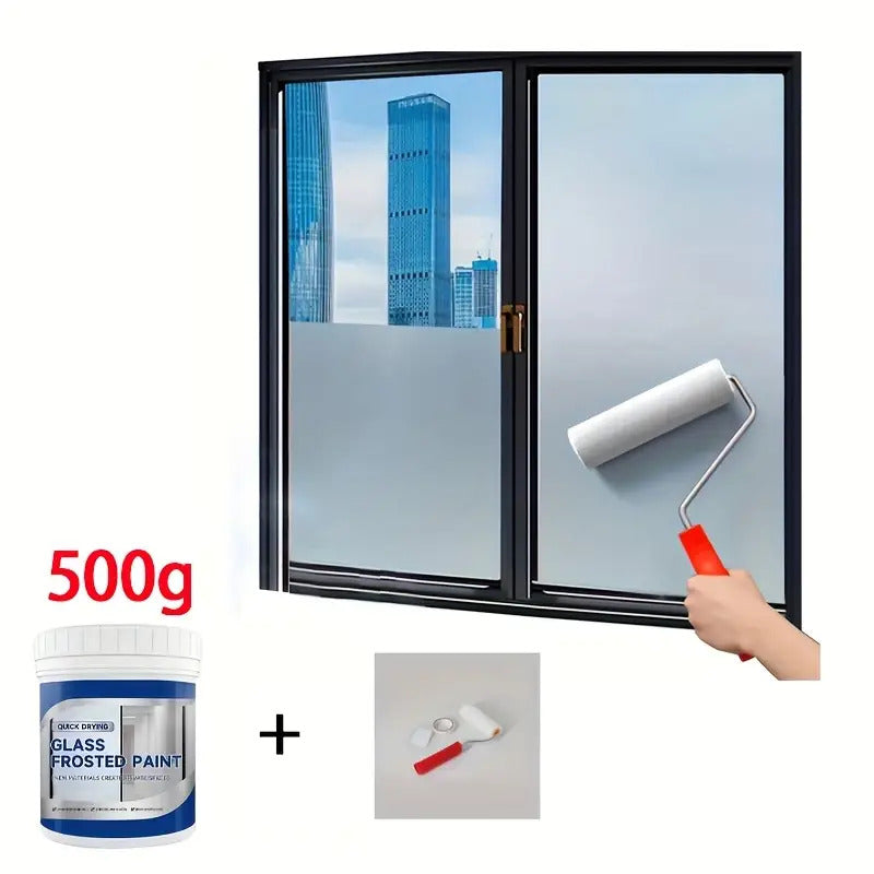 500g Matte Frosted Glass Paint - Waterproof, Privacy-Proof