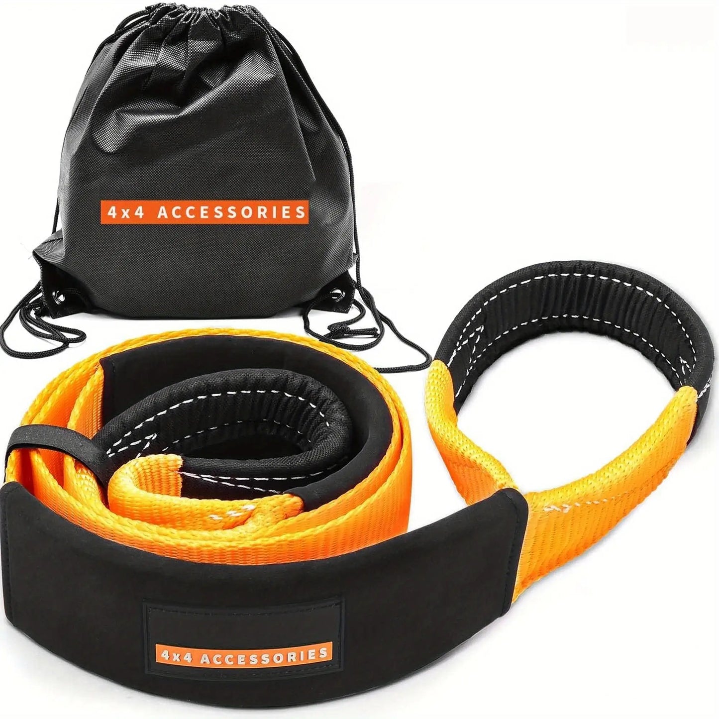 Emergency Towing Winch Line Extension, with Extra Large Portable Bag