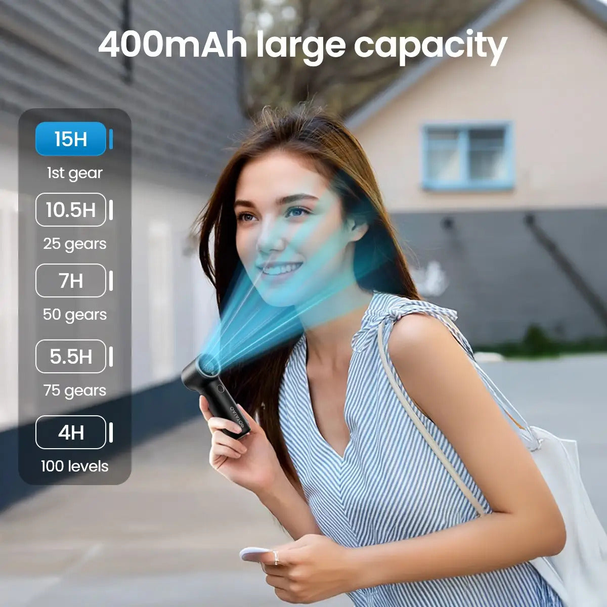 High-speed handheld super mini portable fan