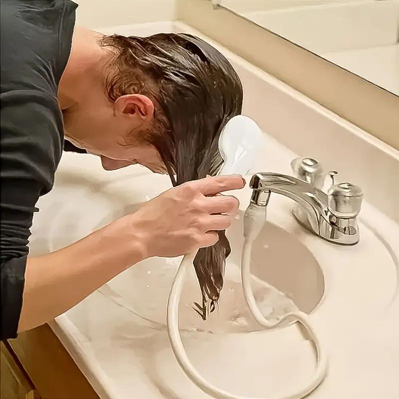 Flexible White Faucet Sprayer