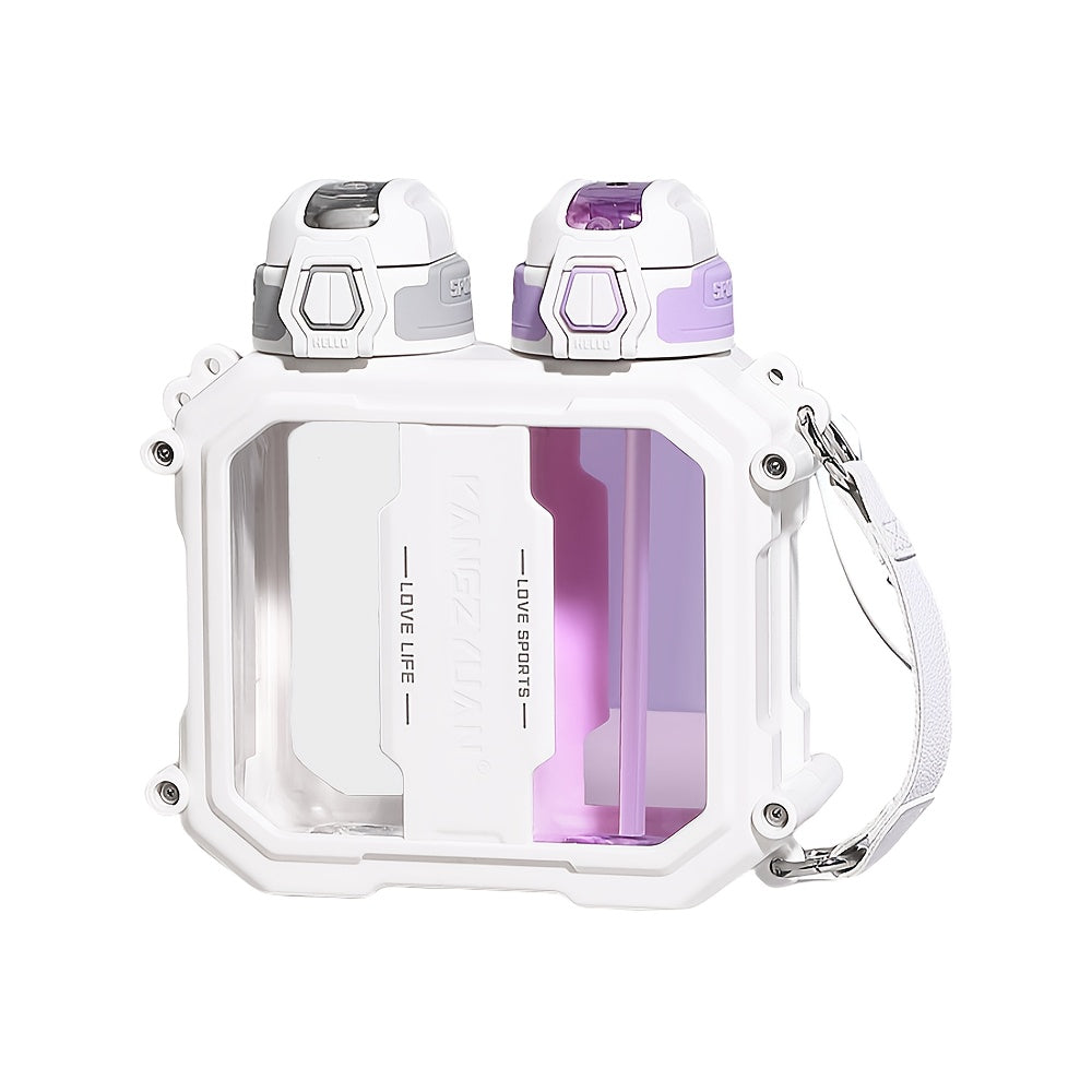 Large Capacity Dual-Compartment Water Bottle with Temperature Control