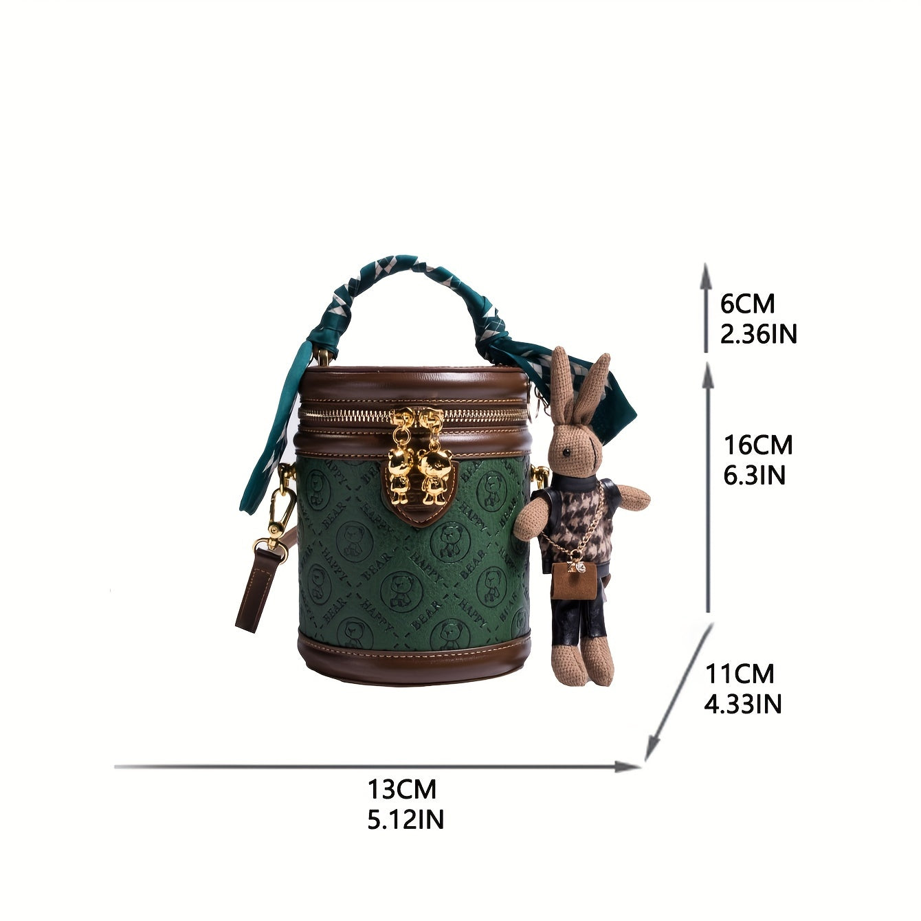 Mini Bear Cylinder Handbag