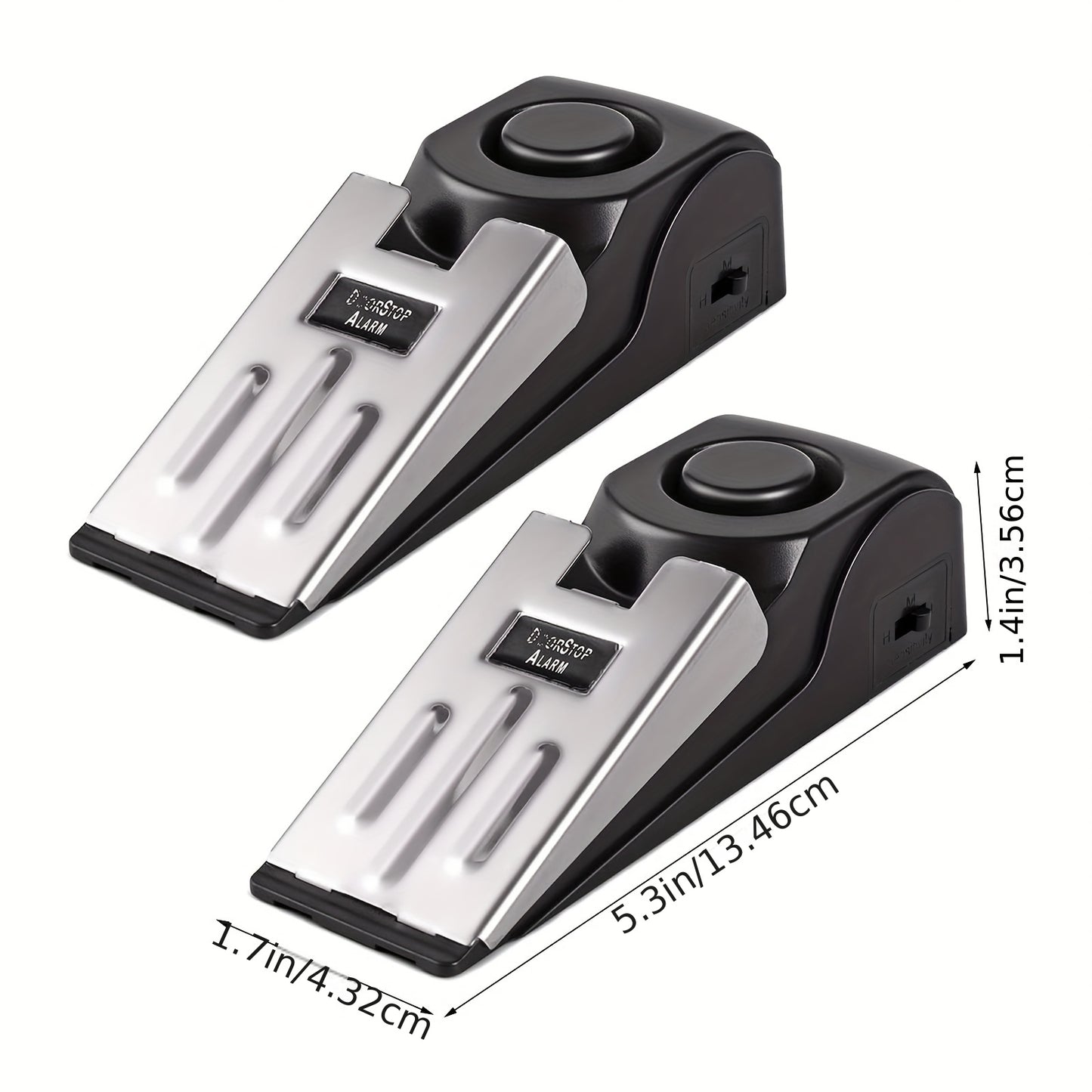 Alarm safety door blocker