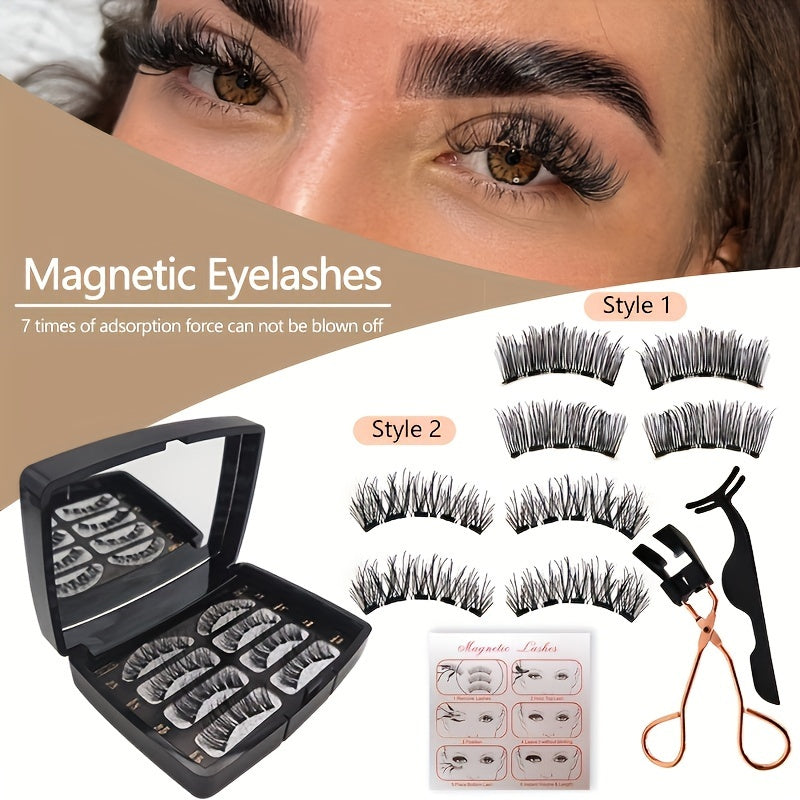Magnetic Eyelash Clip Does Not Require Glue