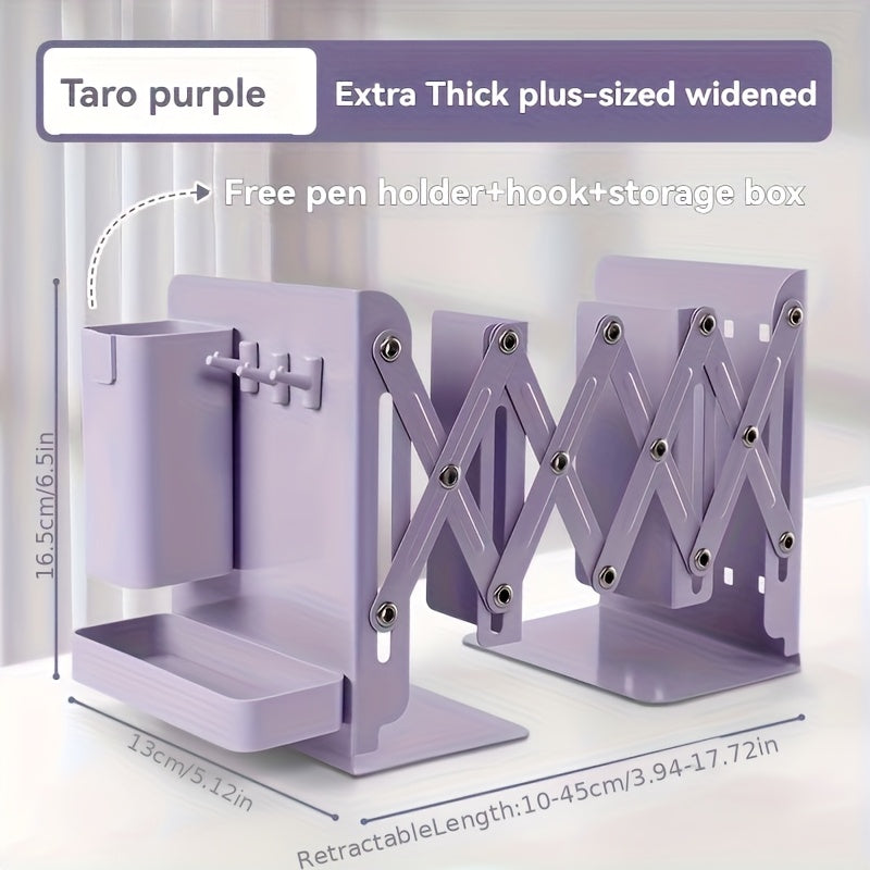 A Set of Sturdy And Versatile Retractable Bookends