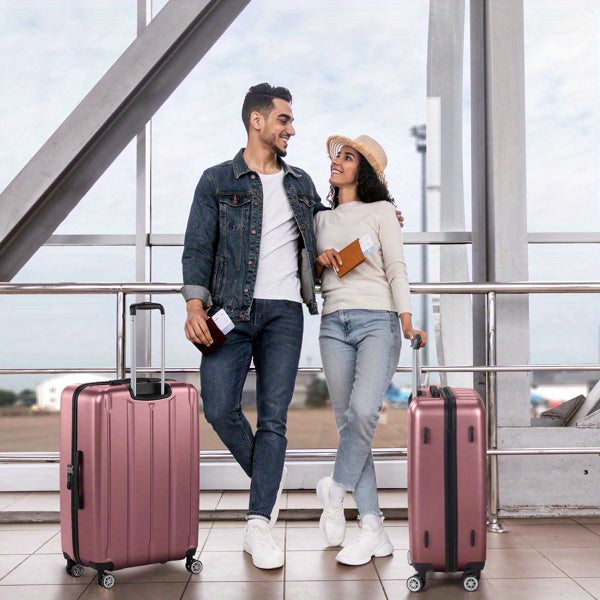 Suitcase Vertical Stripes Trolley Case 24In