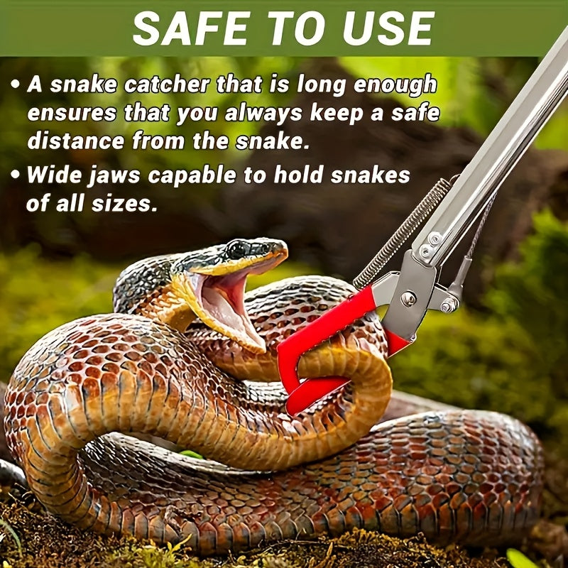 1 Heavy-Duty Stainless Steel Snake Pliers with Locking Mechanism